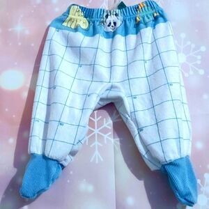 CARTER'S BABY PAJAMA BOTTOMS WITH COVERED FEET 12-17 LBS